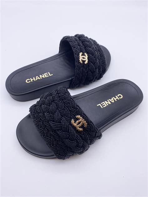 replica chanel slides|chanel lambskin slides.